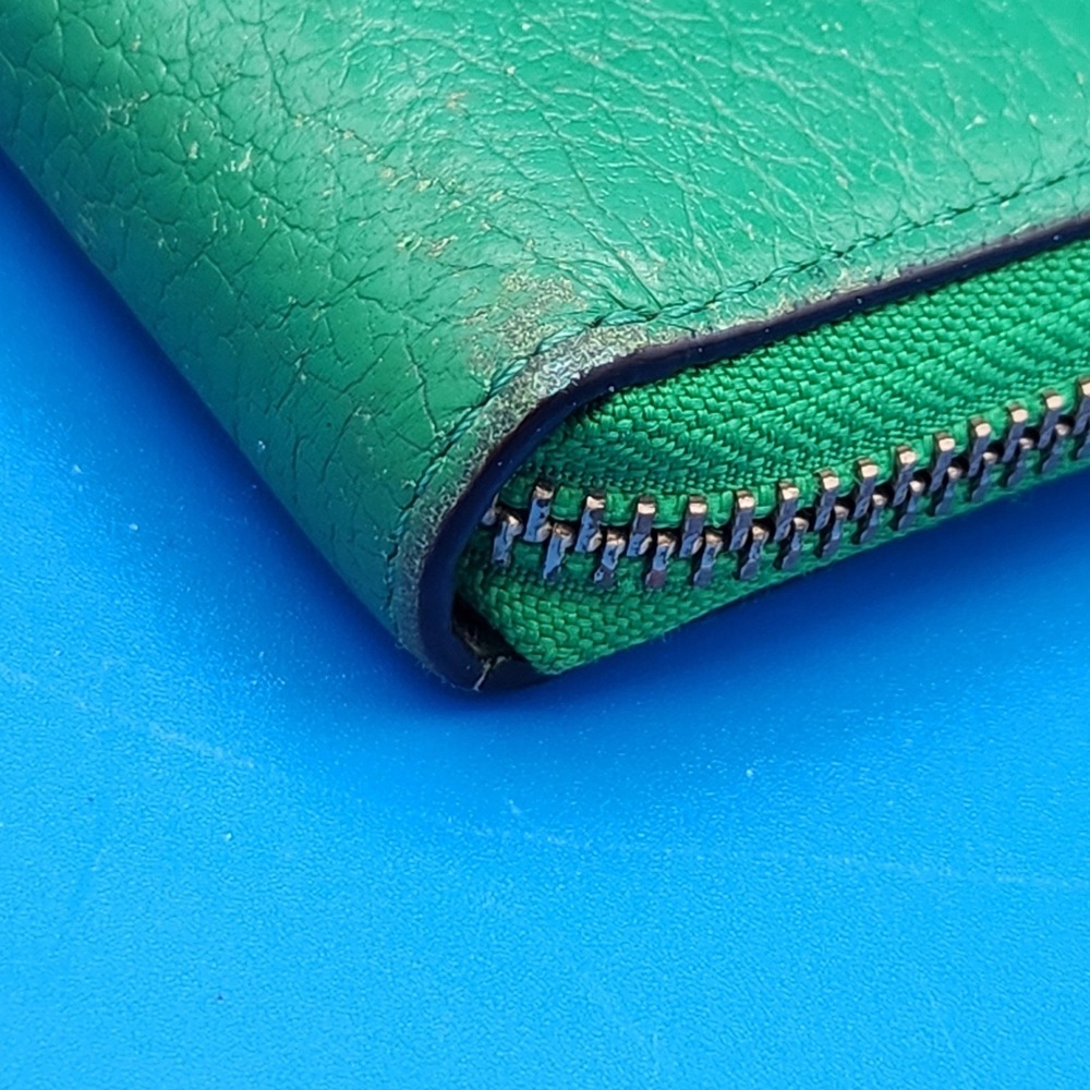 Kate Spade Pebbled Leather Wrap Around Zip Wallet - Green - Picture 4 of 11